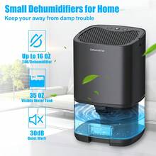 NetHong 1000ml Electric Dehumidifier Drying Portable Moisture Timer Silent Mould Light - Black - View 3