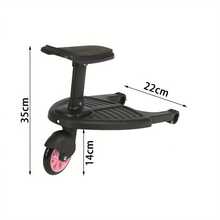 Step Board Stand Wheeled Pushchair Connector - Pink - View 2