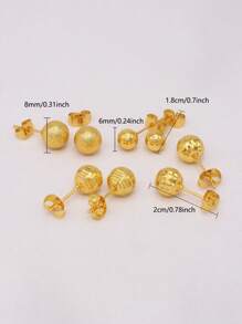 Boucles d'oreilles dorées plaquées or de Dubaï, petits anneaux, bijoux, boucles d'oreilles, piercings, cadeaux de mariage africains pour femmes