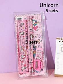 5pcs Set/25 Pieces, Stationery Set/Cute Dinosaur Animal Garden/Ocean Animal Stationery Set, Gift For New Year, Christmas, Birthday, Back To School, School/Kindergarten Prizes, Student Supplies - 5 Sets/25 Pieces - View 13