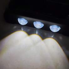 1 pièce Lumière solaire de clôture à 6 LED, éclairage vers le haut et le bas, petite lumière solaire d'escalier, convient pour le patio, le kiosque, la piscine et autres zones extérieures, peut être fixée au mur pour la maison, le jardin, le porche - Noir - Voir 8