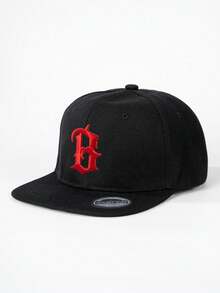 1pc Adjustable Embroidered Flat Brim Baseball Cap, Outdoor Sun Protection Casual Hat Suitable For Spring, Autumn, Travel, Beach, Men, Y2K Style,Festival,Holiday - Flat Brim Baseball Cap - View 24