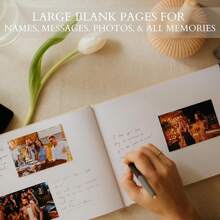 Beautiful Wedding Guest Book Your Wedding Reception - Simply Elegant Guestbook To Sign In And Add Photos - The Shower Guest Book The Special Day