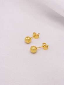 Boucles d'oreilles dorées plaquées or de Dubaï, petits anneaux, bijoux, boucles d'oreilles, piercings, cadeaux de mariage africains pour femmes