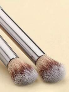 2 件木制眼影刷，火焰形状，非常适合鼻部轮廓眼影使用，快速简便的涂抹 - 香檳色 - 查看 3