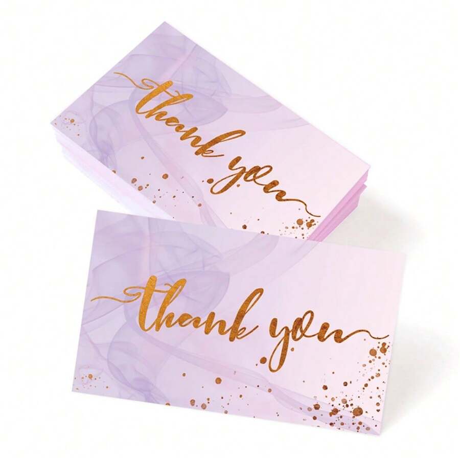 50pcs Business Thank You Cards - Perfect For Gifts, Parties, Weddings And Any Occasion, Business Appreciation Notes For Online Retail, Small Business, Customer Pack Inserts - Multicolor - View 1