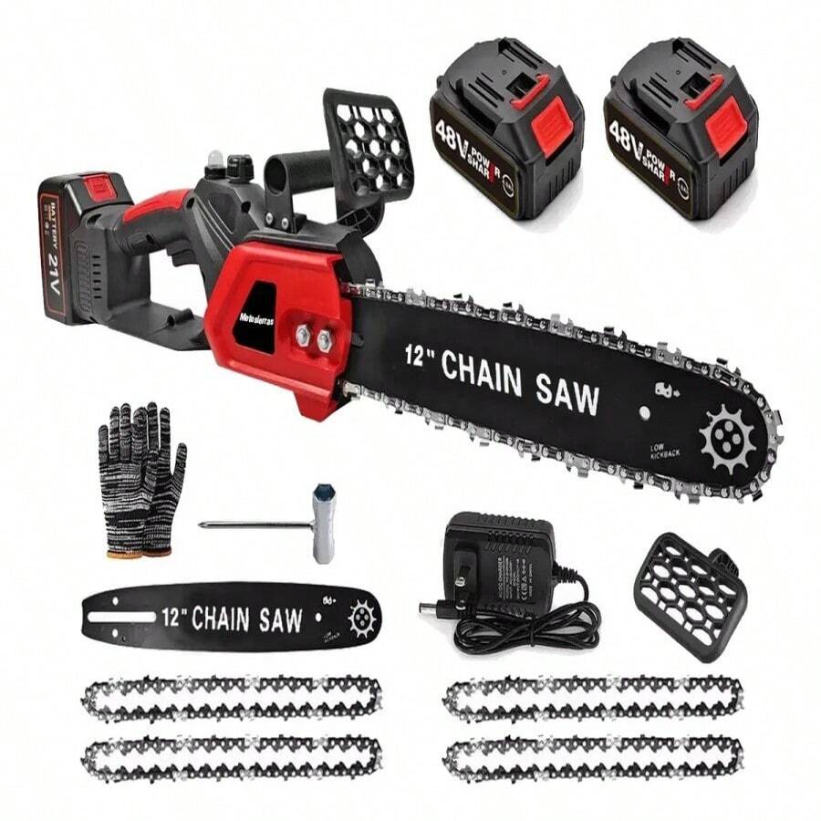 Seokiwi Motosierra Eléctrica Inalámbrica Portatil Sin Escobillas 48v - Negro - Ver 1