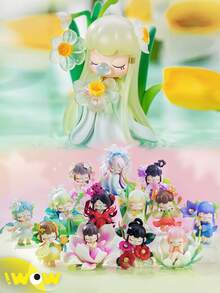 1 mô hình nhân vật hoạt hình ngẫu nhiên, Nancy chủ đề hoa, làm bằng chất liệu PVC, vật trang trí bàn làm việc dễ thương, kết hợp giữa hoa và mô hình nhân vật, quà tặng sưu tầm, được yêu thích bởi thiết kế độc đáo. - Màu xanh Bạc hà - Xem 6