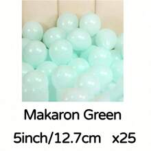 MZYI.LINGER 25 Stücke Macaron-Ballons aus weichen Süßigkeiten (5 Zoll), süße bunte Mini-Ballons, geeignet für Geburtstagsfeiern, Hochzeitsfeiern, Heimdekoration, Partyzubehör, Weihnachtsdekoration, Valentinstagsdekoration