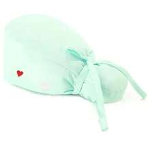 1pc Nurse Cap/Hat With Heart & Electrocardiogram Embroidery Design, Solid Color - Multicolor - View 9