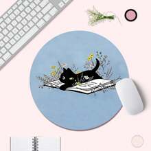 Mouse Pad Pequeno e Fofo com Base de Borracha Antiderrapante, Tapete de Mouse Engraçado Adequado para Mouse de Computador Sem Fio, Escrivaninha, Laptop, Escritório, Decoração Doméstica, Presente de Suprimentos de Escritório Adorável para Mulheres e Meninas
