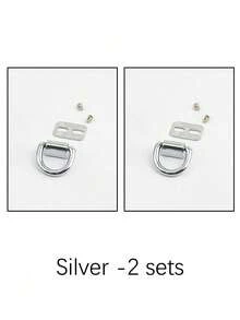 金属D形环龙虾扣，适用于手提包和斜挎包 - DIY钱包链配件，无需工具，可拆卸DIY配件，带螺丝，适用于包包和手机壳。