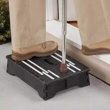 Portable Step Non Slip Folding Stool For Kitchen Bathroom Outdoor Travel & Car - Black - View 7