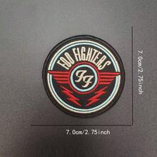 1 件电脑绣花带刺绣布章羽绒服牛仔衬衫补丁圆形徽章徽章