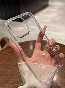 Klassische transparente Schutzhülle in einfarbig, stoßfest für XR/7/8, 16/11/16pro/16plus/16promax/16e/15Promax/13/14/12/XS/XR/7G/8P, 13/14 weiches Gehäuse P12 kratzfest XS mit welligem Rand, lackiert, neue Farbe bemalt TPU Soft Handy Case