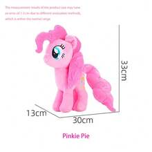 Hasbro Hasbro 毛绒玩偶 - 暮光闪闪公主造型，带有闪亮的犄角和彩虹鬃毛，柔软舒适，适合女孩，节日礼物，适合3岁及以上儿童，官方授权角色 - Pinkie Pie - 查看 12