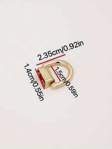 金属D形环龙虾扣，适用于手提包和斜挎包 - DIY钱包链配件，无需工具，可拆卸DIY配件，带螺丝，适用于包包和手机壳。