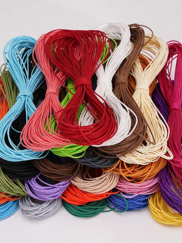 10M 1mm Waxed Thread Cord For DIY Handicraft Tool Hand Stitching Thread,Weaving Thread,Available In Multiple Colors