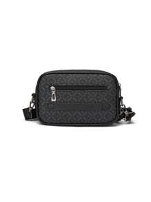 Bolso de embrague de hombre clásico de PU, con patrón vintage de flores antiguas, diseño de múltiples bolsillos, bolso de hombro/bandolera de gran capacidad para negocios, cartera de muñeca para oficina y uso diario