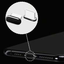 4 pezzi Tappo antipolvere USB-C con spazzola per la pulizia, Coperchio del tipo di porta di ricarica in metallo, Coperchio antipolvere del tipo di porta di ricarica USB-C, Coperchi per la protezione della porta Type-C compatibili con tutti i dispositivi USB-C