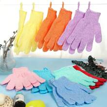 1/3/5/10pcs Bath Exfoliating Gloves, Reusable Shower Mitts For Scrubbing, Back Scrubber, Massage And Body Exfoliation, Body Cleansing Accessories,2/4/8/20/30/40pcs,For Bath, Face, Spa, Hand Wash, Deep Dead Skin Wash