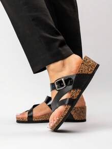 Slide Sandals - 黑色 - 查看 2