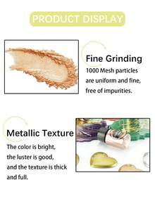 Multi-Color Metallic Powder, Suitable For Crystal Epoxy Resin, Handmade Pearl Resin Dye Pigment, 1000 Mesh, Applicable For DIY Coloring, Handicrafts, Epoxy Resin, Candle Making - Multicolour - View 5