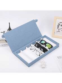 6 Grid Oxford Cloth Eyeglasses Display Storage Box For Sunglasses, Optical Glasses