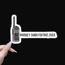 威士忌探戈狐步舞贴纸，趣味军事术语贴纸，贴纸，军队贴纸，汽车贴纸，笔记本电脑贴纸，防水贴纸，学习用品，返校剪贴簿用品，趣味贴纸，Kindle手机贴纸 - 彩色 - 查看 10