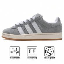 Adidas Originals CAMPUS 00s Lightweight Skateboard Shoes, Unisex Athletic Casual Street Walking Sneakers JQ4109 - Gray/white/jade White - View 1