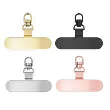 2/4 件装通用 360° 旋转手机挂绳挂钩、超薄不锈钢金属片、安全手机系绳连接器、手机配件 - 彩色 - 查看 2