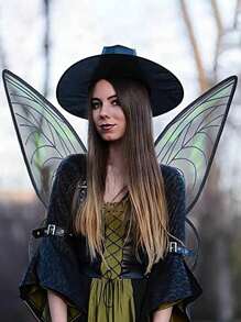 1PC/3pcs Fairy Wings For Adults,Butterfly Wings,Angel Wings,Fairy Costume For Women Halloween Dress Up Party Favor,Festival Costume Props(The Stripes On The Wings Are Random In Color)