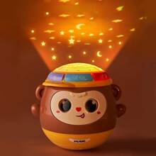Jouet musical à bascule singe | Jouets pour bébés de 6 à 12 mois, jouet à bascule coloré qui cligne des yeux pour tout-petits de 6 mois et plus, jouets musicaux avec projecteur lumineux pour bébés de 12 à 18 mois, jouets pour le temps passé sur le ventre pour nourrissons