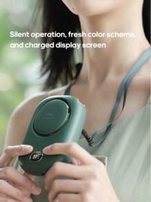 1 Stück, wiederaufladbare 2000mAh, tragbare Nackenlüfter für den Außenbereich, Sommer-Luftkühlung, Mini-Ventilator
