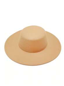 1pc Fedora Hat, Unisex Elegant Wide Brim Dome Top Gentleman English Style Hat, Versatile For Casual Wear, Costume Or Performance - A - View 17