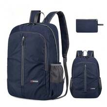 轻便可折叠涤纶背包 | 透气大容量包，适合旅行、徒步旅行和露营。户外探险旅行包、徒步旅行装备、多功能通勤和运动包