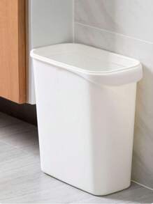 Contenitore per rifiuti multifunzionale minimalista in plastica per spazi stretti, pattumiera per cucina, bagno, stile nordico, senza coperchio
