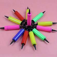 1pc/3pcs/Set Balloon Inflator, Hand Pump, Portable Foot Pump, Balloon Air Blower, Suitable For Birthday Party, Celebration, Wedding, Balloon Inflation (Random Color)