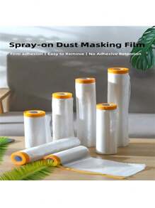 Schweres, wasserfestes und staubdichtes Kunststoffklebeband - klar, mit Klebestreifen als Kratzschutz für Möbel und Böden, geeignet für Heimdekoration, Umzüge und allgemeinen Schutz. Malerschutzfolie, selbstklebendes Plastik-Tropfband für Möbel und Wände, leicht zu entfernen, staubdicht, ideal für Malerarbeiten