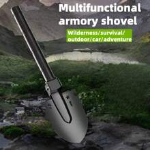 1. A Stainless Steel Outdoor Multi-Functional Shovel