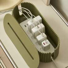 Power Cord Plug Board Storage Box, Anti-electric Shock Child Safety Wire Organizer For Phone Tablet Charger Cable