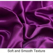 2 PCS  Silk Satin Toddler Pillowcases - Super Soft And Silky 14x20 Pillow Covers - Envelope Closure Purple Cooling Travel Pillow Cases For Nursery, Kids, Boys And Girls, 14 X 20 Inches - 紫色 - 查看 2