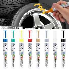 Rotulador de pintura impermeable para reparar arañazos en la pintura del coche, rotulador de pintura para el cuidado de la banda de rodadura del coche, automotriz, negro, blanco, rojo, plateado RYXO - Azul - Ver 5