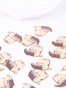 Paquete de 10 accesorios de joyería con diseños de gatos de dibujos animados lindos para hacer collares, colgantes y aretes de forma artesanal