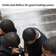 Goiple 360 Wave Training Pomade Kit For Men, Strong Hold Wave Control Grease With Shea Butter, 24H Long Lasting Natural Wave Definition, Scalp Nourishing & Shine Boosting, Easy Wash Non-Greasy Moisturizing Formula, For Textured Hair & All Hair Types - 1pc Black - View 9