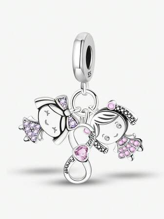 1 pieza Colgante de infinito brillante y de moda, adecuado para pulseras DIY y joyería de mujer