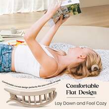 3个/6个装扁平圆形发夹套装,女士防滑发夹,弧形设计复古简约小众发饰爪夹发卡,学习用品 - 彩色 - 查看 6