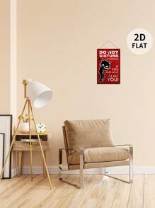 1 pièce Décor suspendu en bois, panneau d'entrée de chambre à coucher et salon "Prière de ne pas déranger, je me repose", taille: 30 cm x 20 cm x 0,3 cm, fourni avec corde en jute