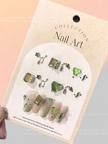 20pcs K9 Nail Rhinestones, Assorted Asymmetrical Shape Shiny Decorative Nail Gems, Ice Candy Asymmetrical Shaped Transparent Bottom Nail Art Studs Nails Nail Supplies - Multicolor - View 7