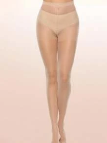 1 pieza Pantimedia transpirable súper fina antideslizante para mujer de talla grande